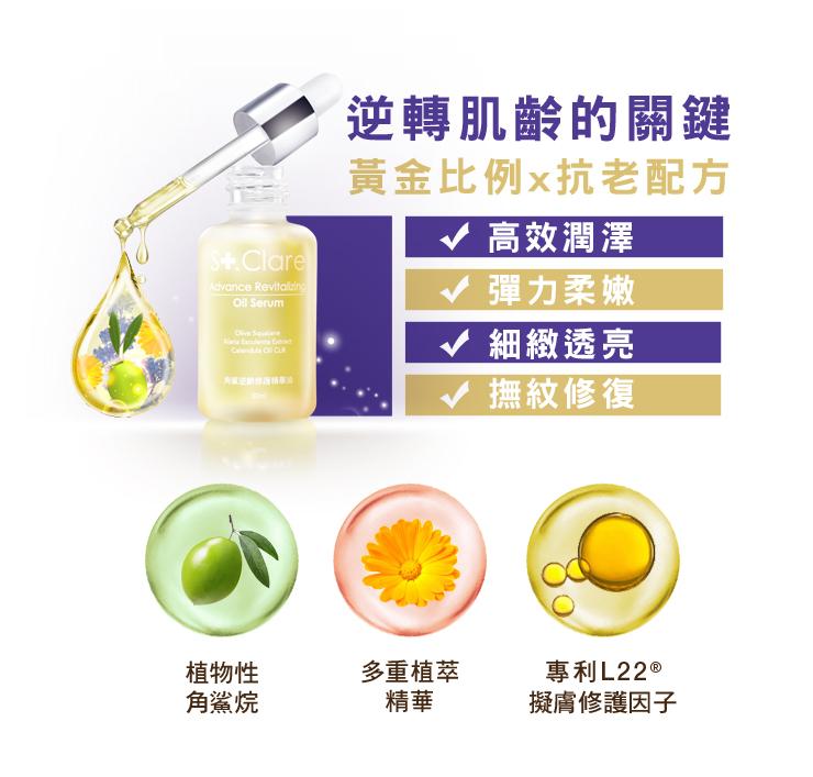 St.Clare聖克萊爾 角鯊逆齡修護精華油 30ml
