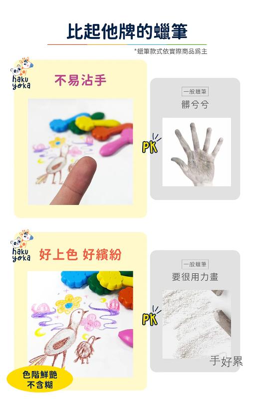 德國Haku Yoka 微笑蠟筆12色