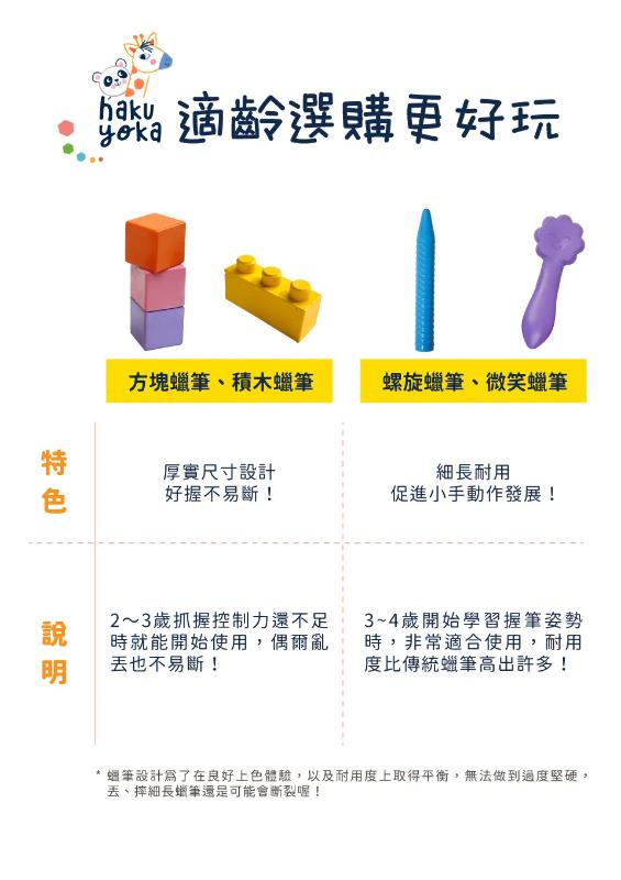 德國Haku Yoka 微笑蠟筆12色