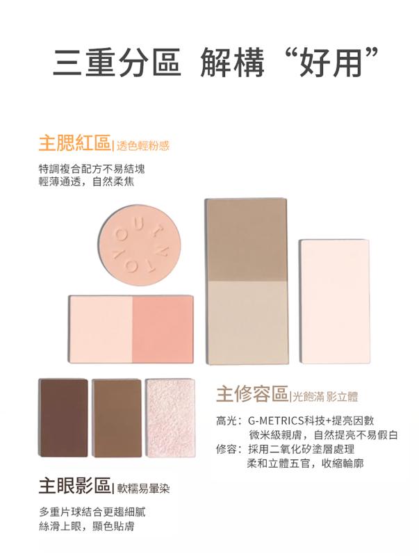 INTO YOU心慕與你 面部綜合多功能盤(8g) 2款任選