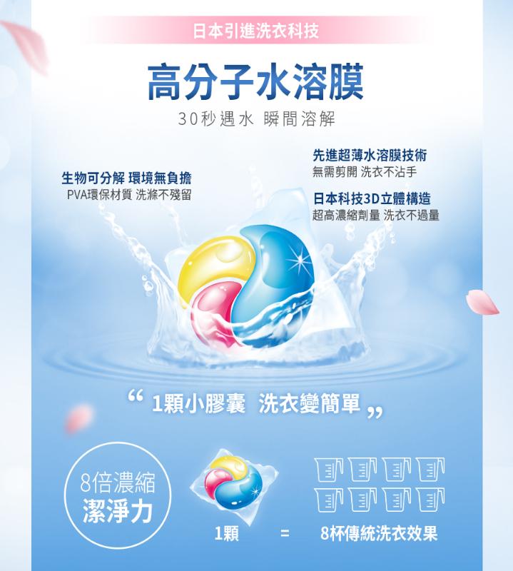 Prosi普洛斯 小蒼蘭抗菌抗蟎濃縮香水洗衣膠囊 50倍抗菌x日本原裝抗蟎成分AK17(15顆)