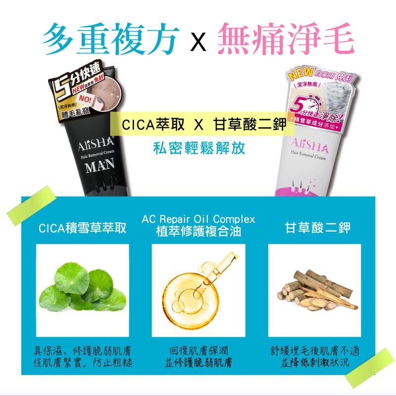 AliSHA妍樂羋 淨除霜 光溜溜/男仕(100ml)