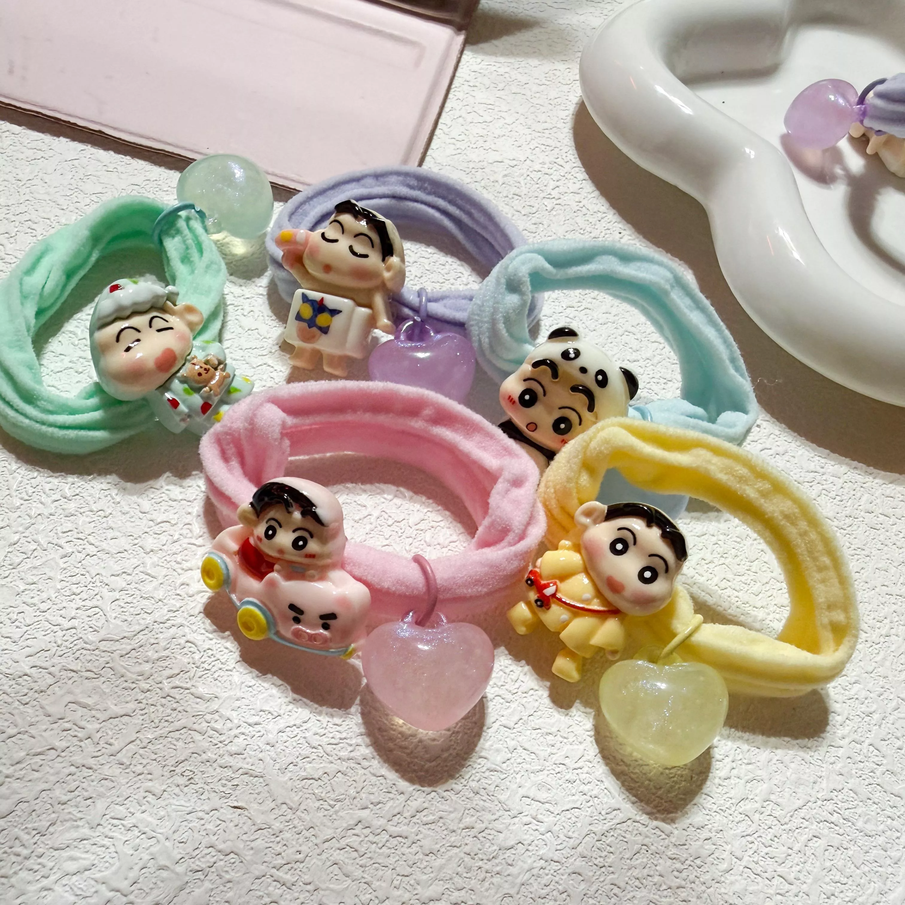 【童話蠟筆小新系列】Q版公仔無痕髮圈 HA008