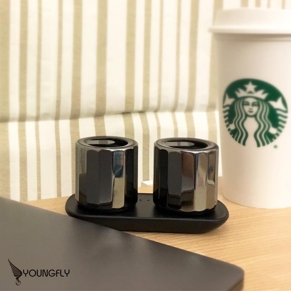 Youngfly 真無線鋅合金HiFi藍牙喇叭YF-F9 磁吸充電 雙聲道喇叭 外出 喇叭隨身攜帶 雙喇叭