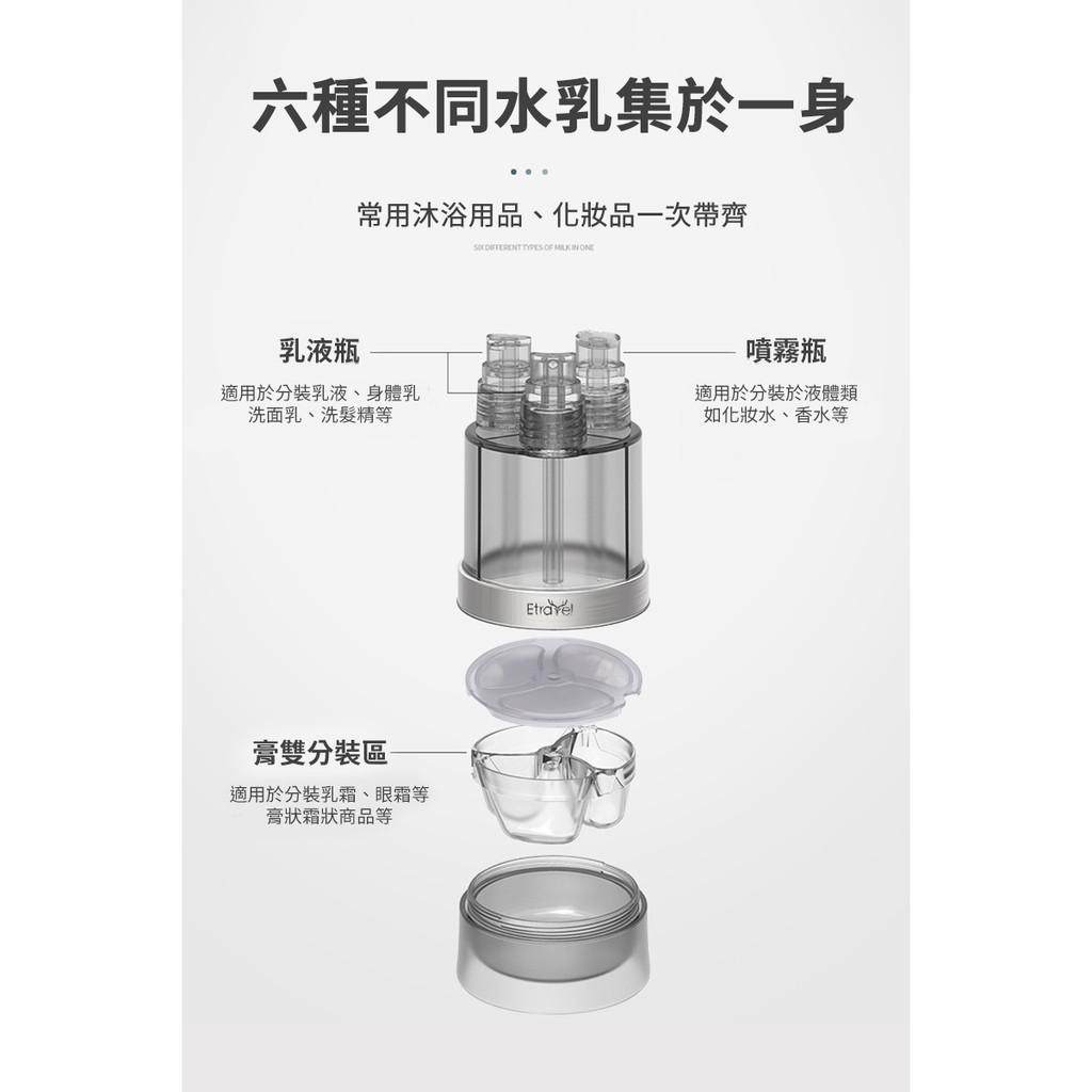 Youngfly 六合一分裝瓶 分裝罐 盥洗組
