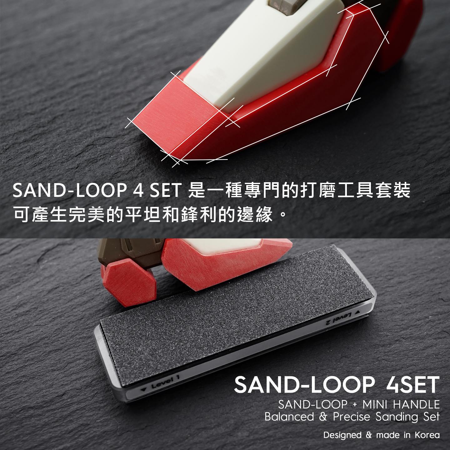 SAND-LOOP FLAT 4Set 入門套件/打磨板/砂紙單售 GUNPRIMER