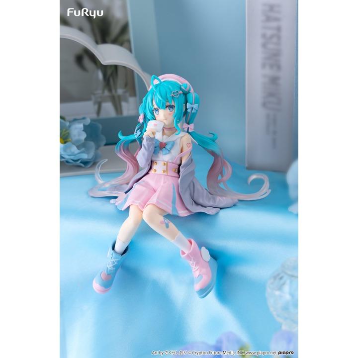 現貨 景品 FuRyu 初音未來 初音 戀愛水手服 灰 泡麵蓋 公仔