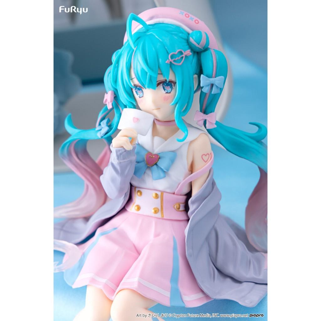 現貨 景品 FuRyu 初音未來 初音 戀愛水手服 灰 泡麵蓋 公仔