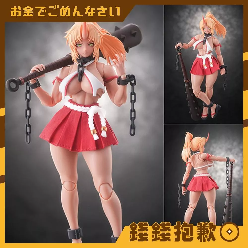 預購Q4 蝸之殼 RPGEX-08 鬼巫女 次女 紅葉 1/12 可動 0408