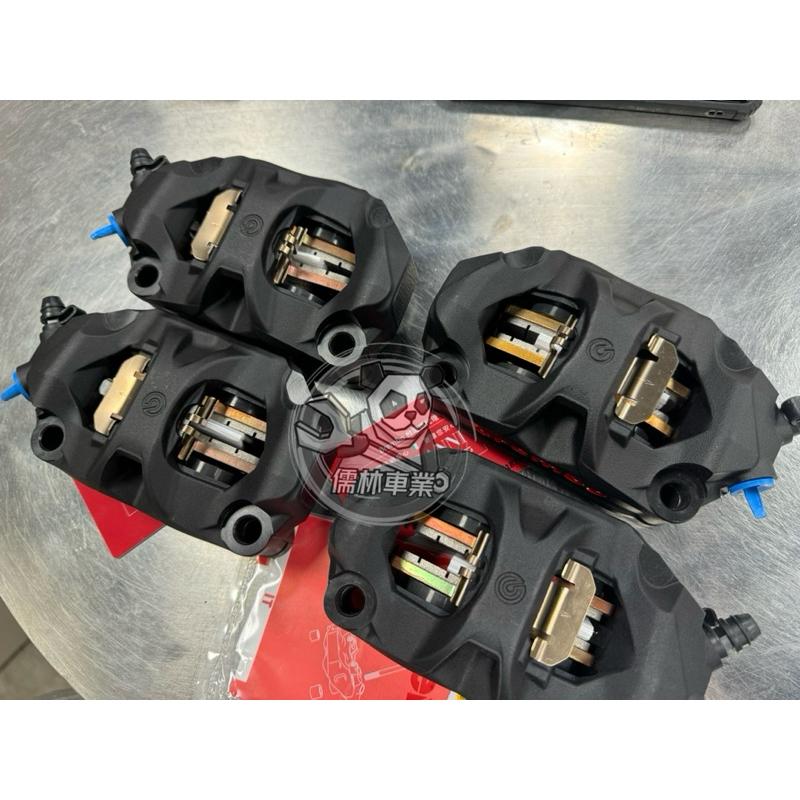 【brembo】STYLEMA一體成型對四輻射卡鉗組  黑/紅 (左+右)