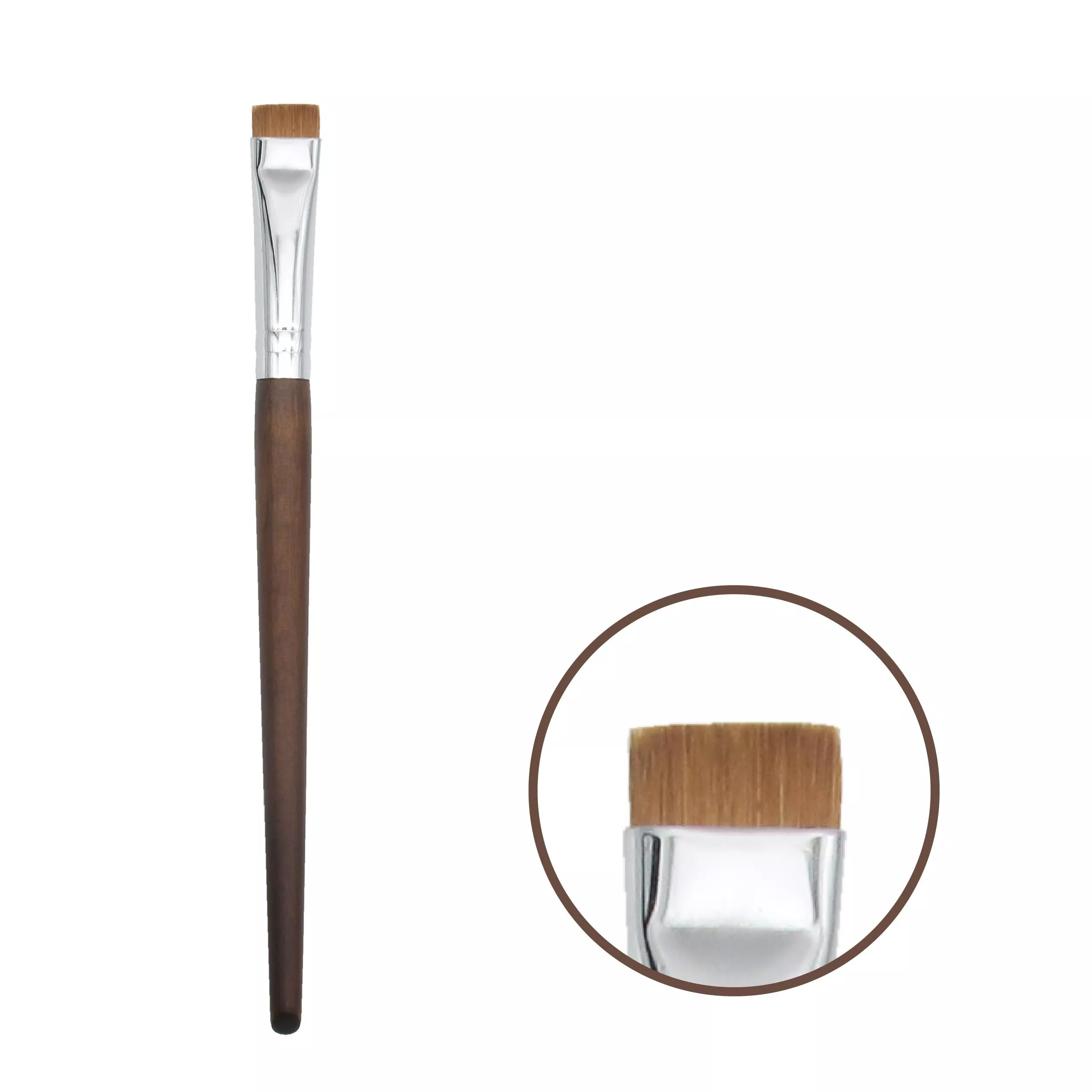 #B116 一字平刷〔純黃狼尾〕