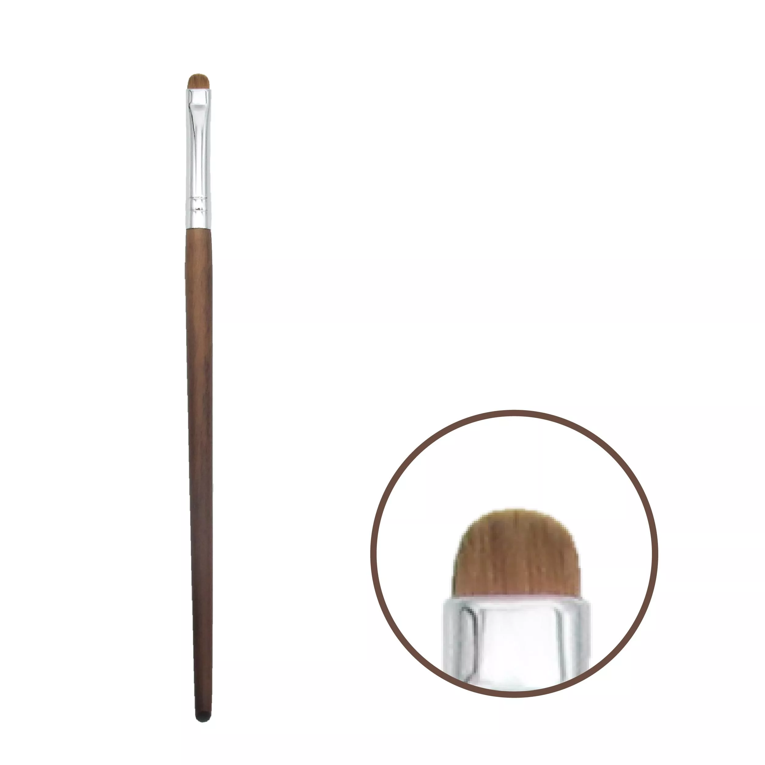 #B108 眼線暈染刷．S號〔純黃狼尾〕