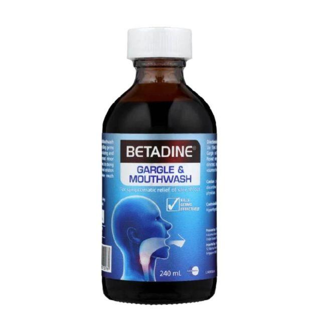 Betadine gargle &amp; mouth wash 240 ml