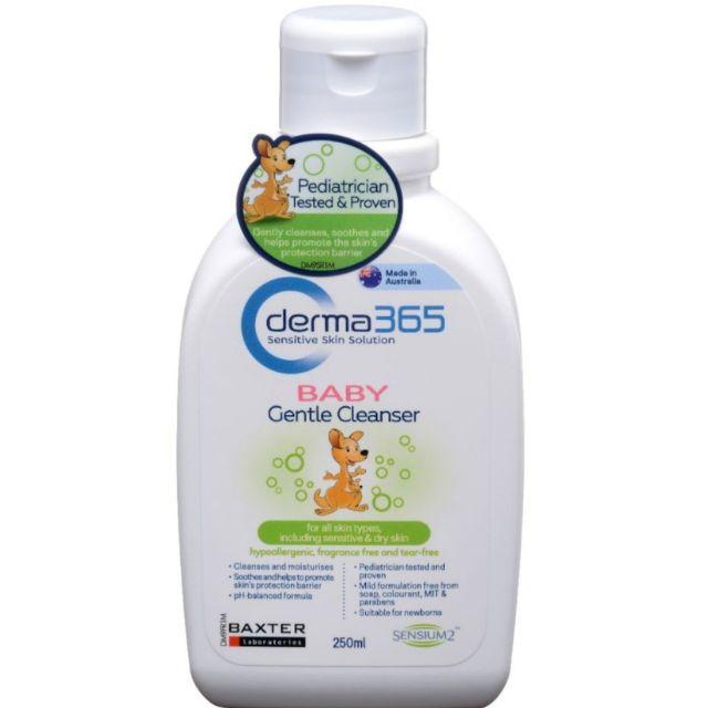 新生兒適用洗澡/洗髮露温和Derma365  Baby Body Wash/shampoo 250ml