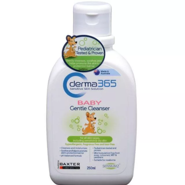 新生兒適用洗澡/洗髮露温和Derma365  Baby Body Wash/shampoo 250ml