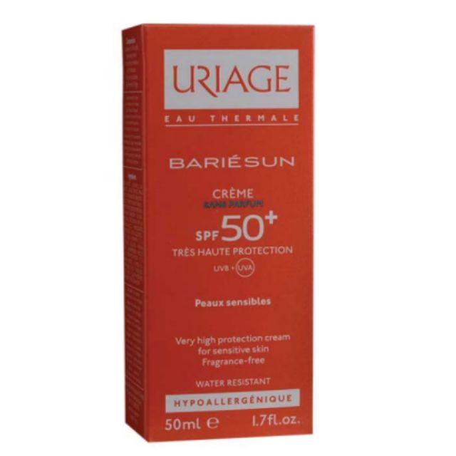 防曬乳液SPF50 Uriage Bariesun SPF50+ Fragrance Free Cream 50ml