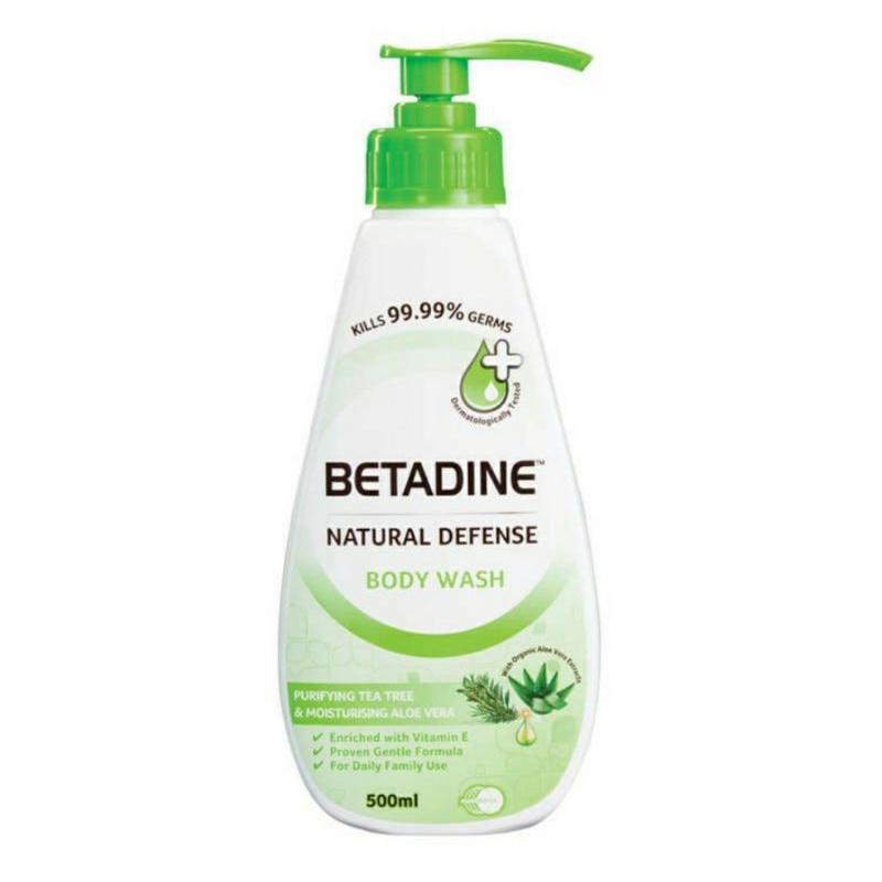 必達定抑菌沐浴露Betadine Natural  Moisturising Body Wash 500ml