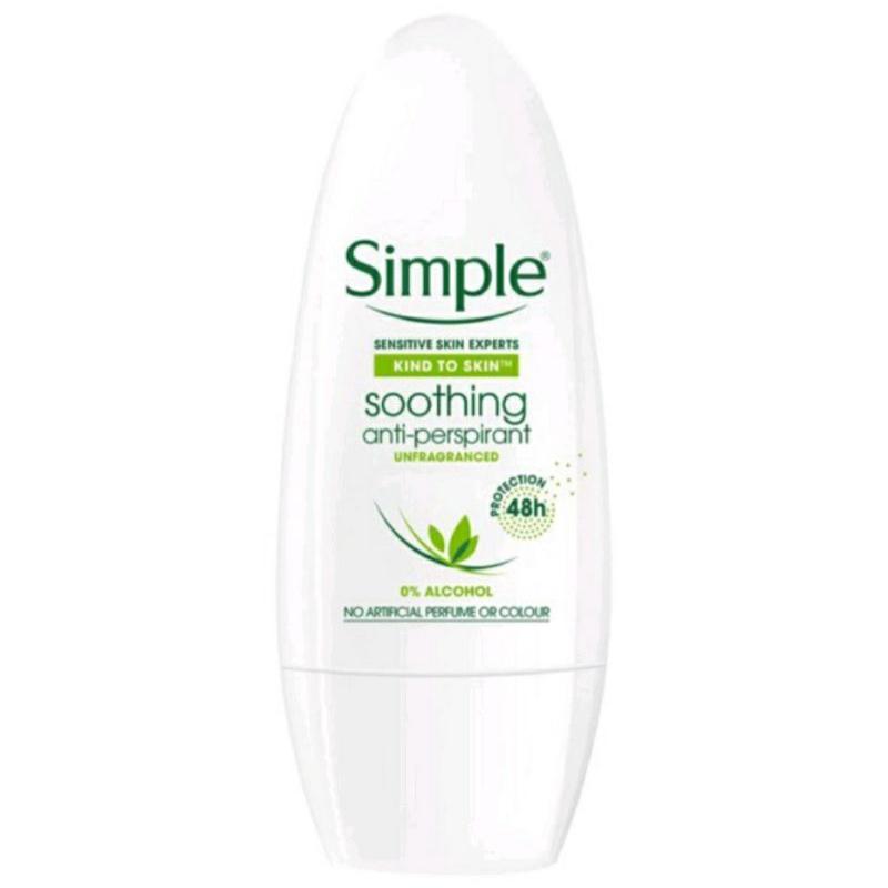 清妍抑菌止汗膏SIMPLE Roll On Soothing Anti-Perspirant 50ml