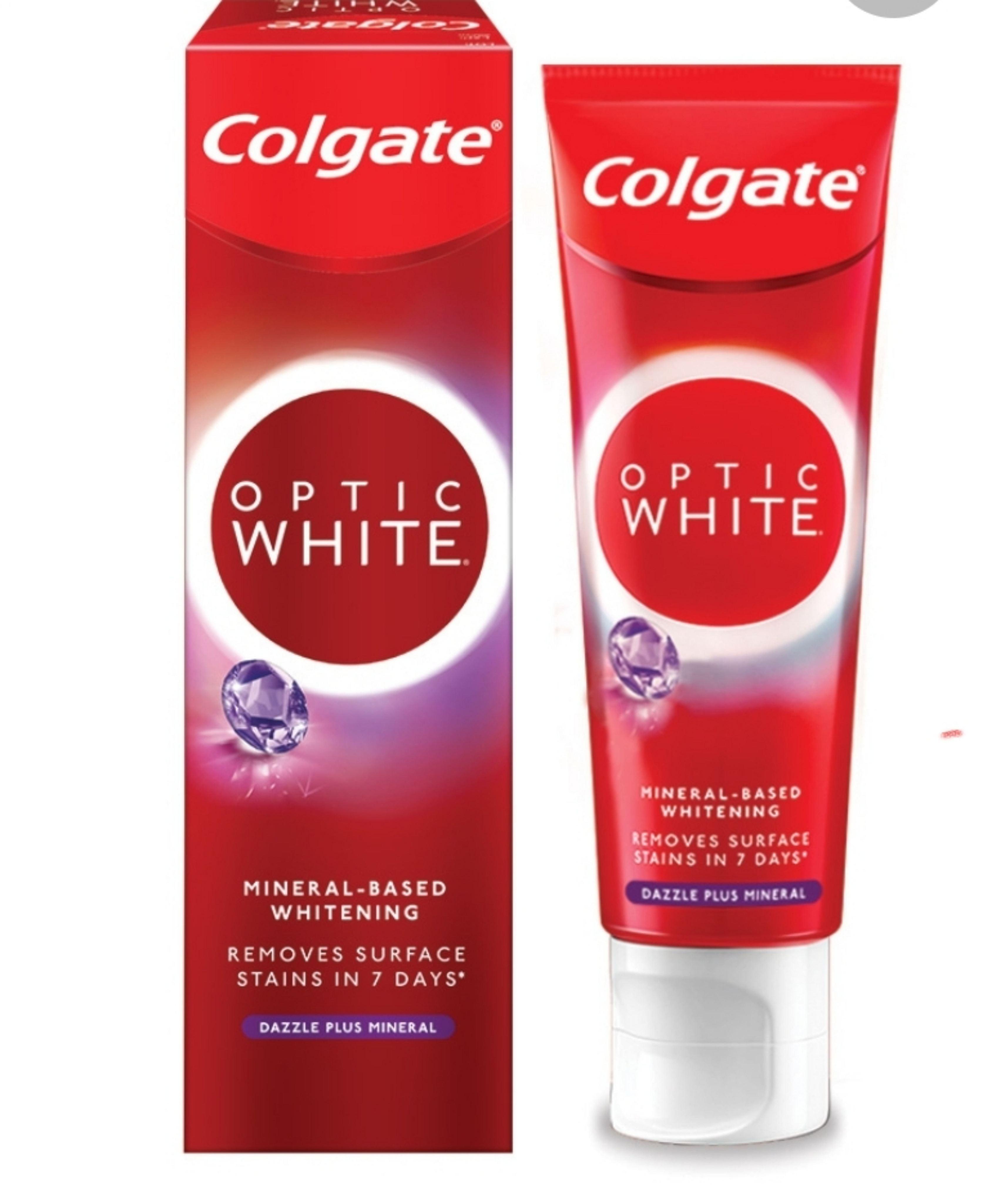 ColgateToothpaste Optic White Active Oxygen Whitening85G高露潔牙齒美白保養