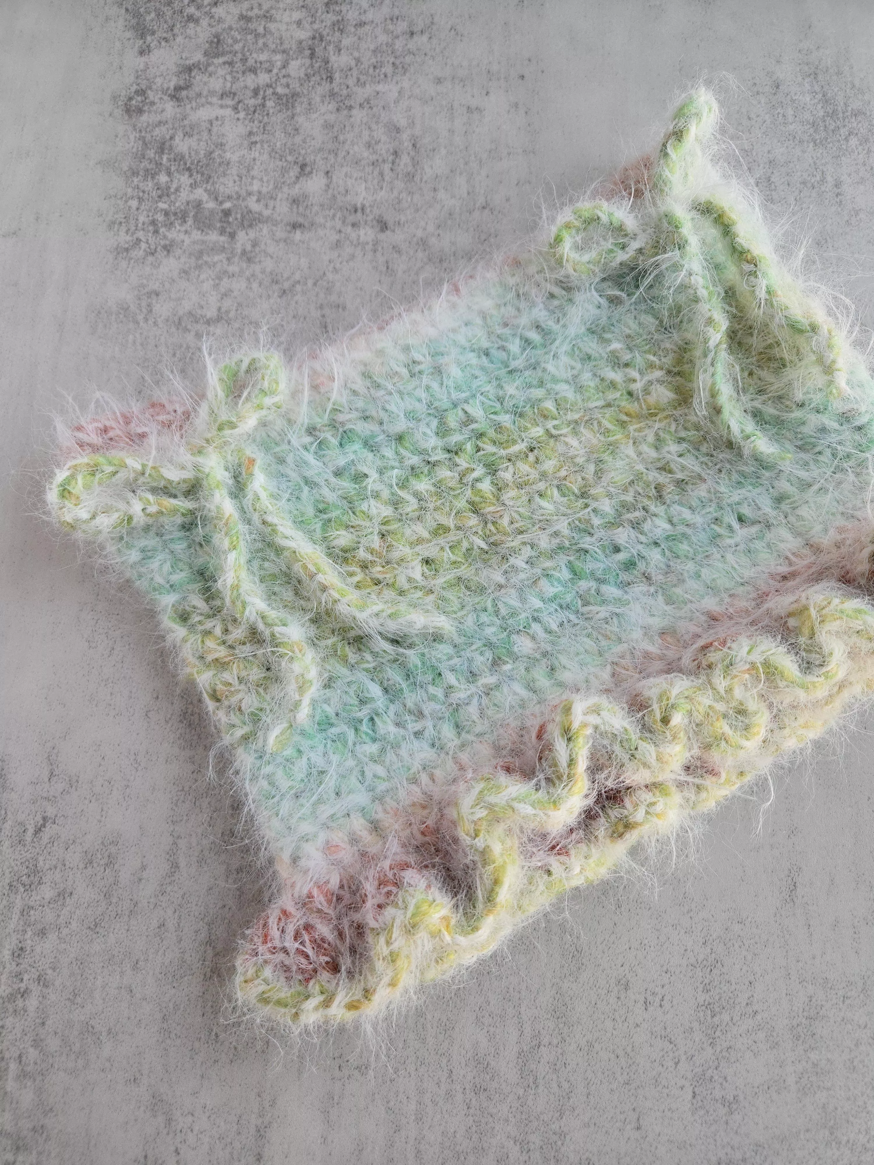 【貓耳帽 】波浪造型 含3%羊毛