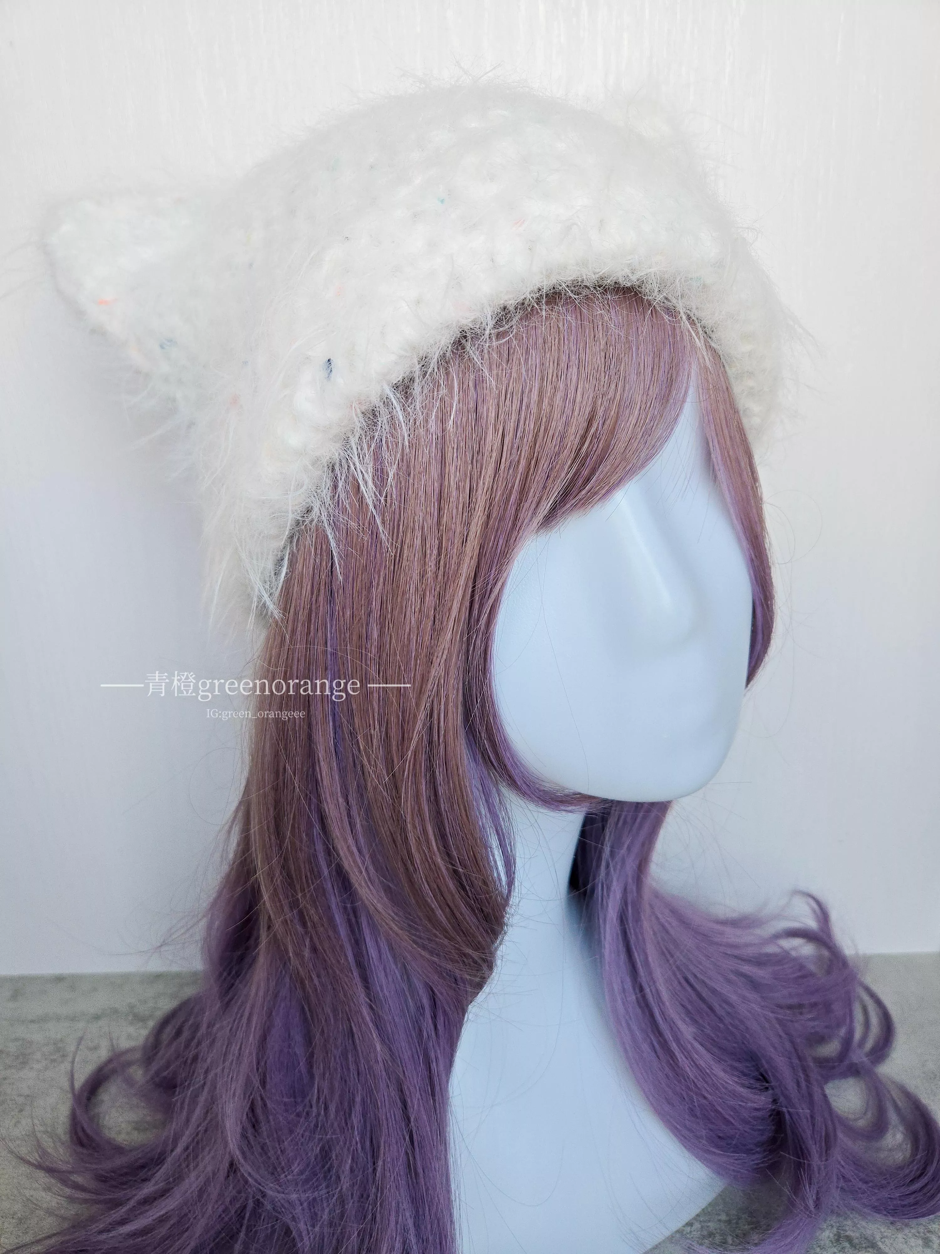 【貓耳帽 】白色