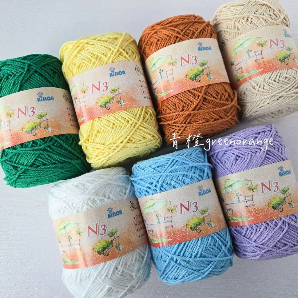 N3天然棉線 色號01~24