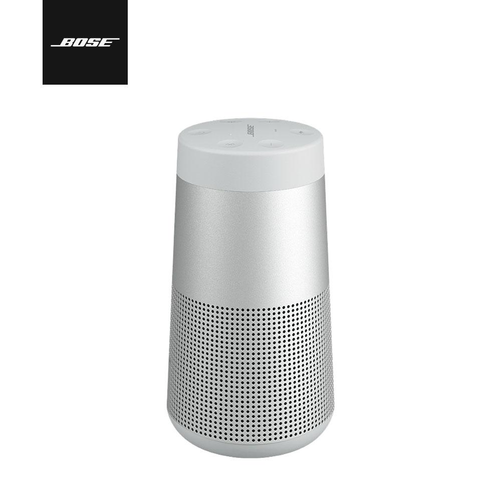 【Bose】Bose SoundLink Revolve II 360° 全方向聲音可攜式藍牙揚聲器，銀色展示出清