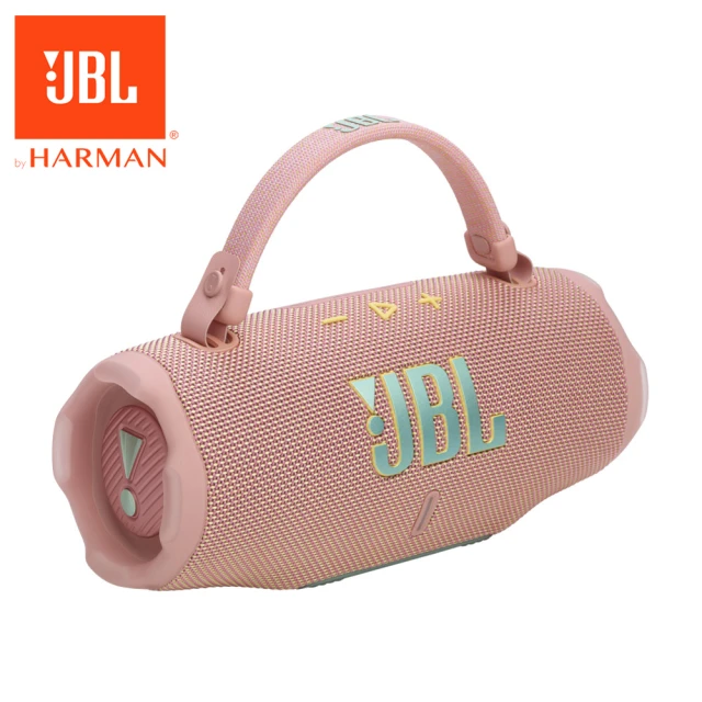 JBL Charge 6 可攜式防水藍牙喇叭(粉紅)