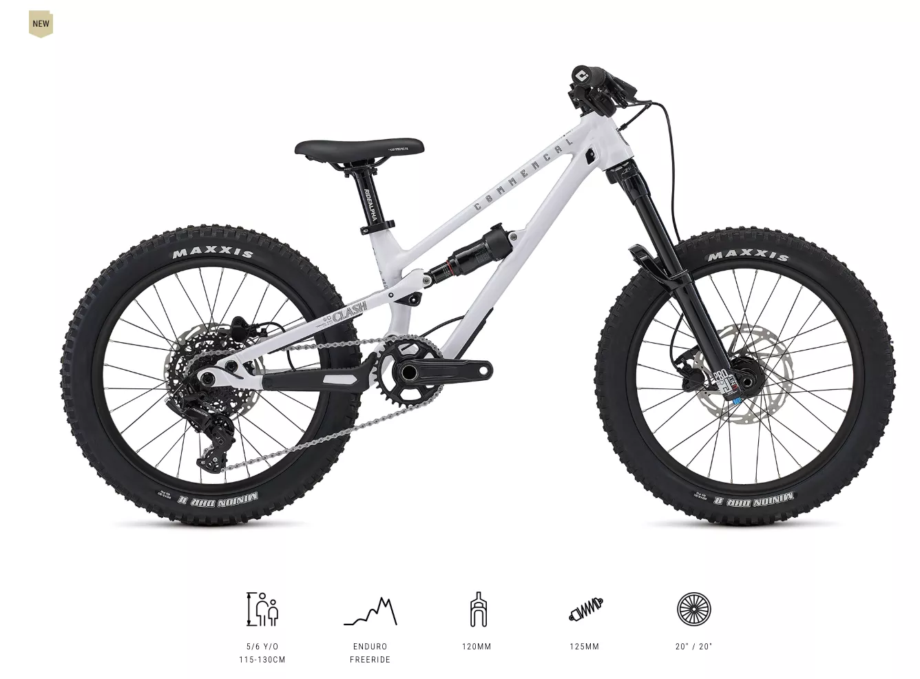 COMMENCAL CLASH 20 PURE WHITE