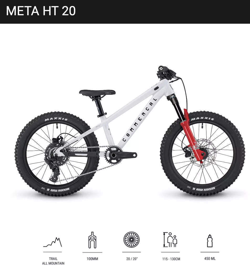 COMMENCAL META HT 20 PURE WHITE 2027單避震