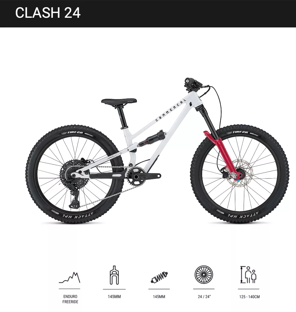 COMMENCAL CLASH 24 PURE WHITE 2027