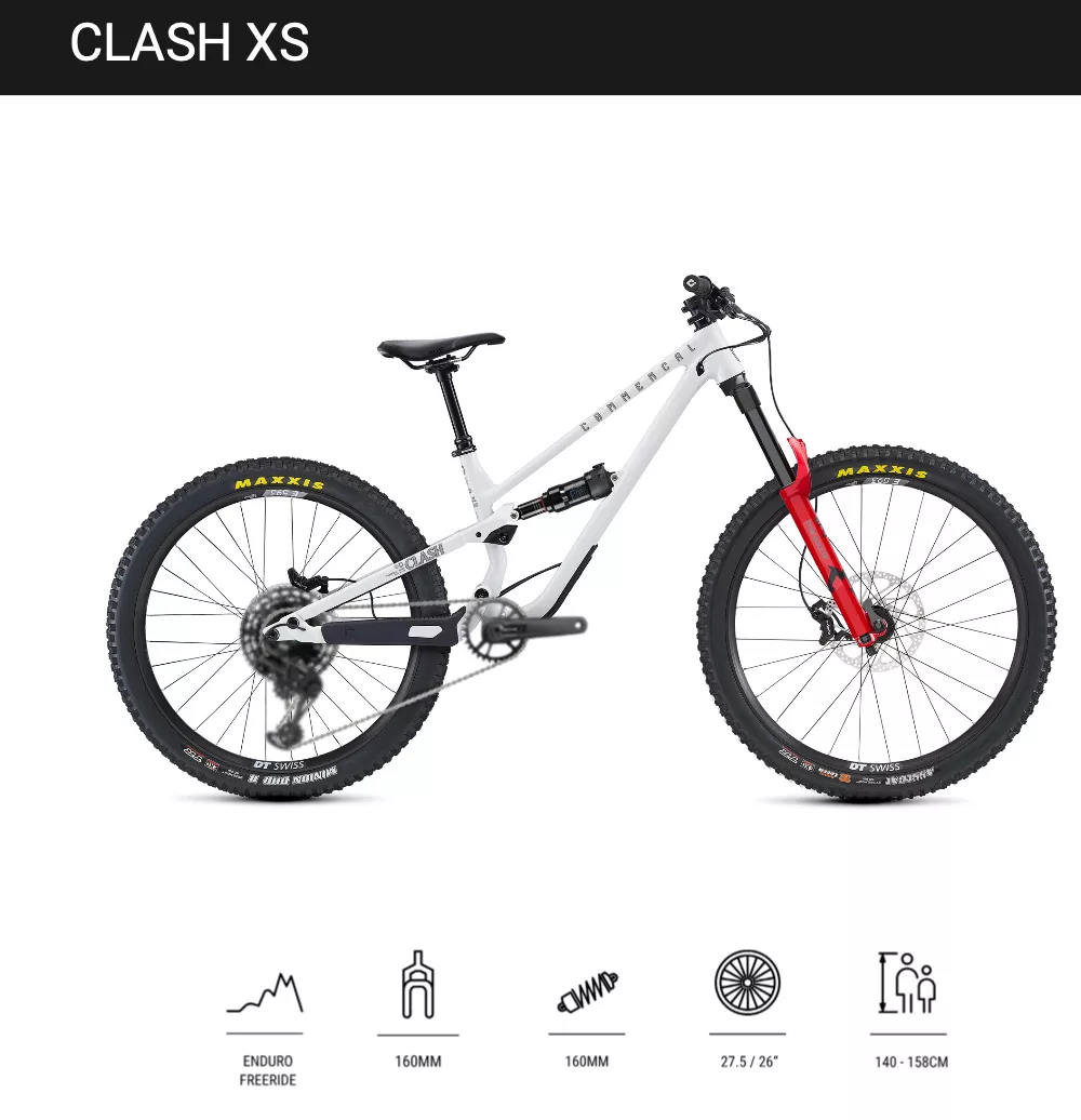 COMMENCAL CLASH XS PURE WHITE 2027