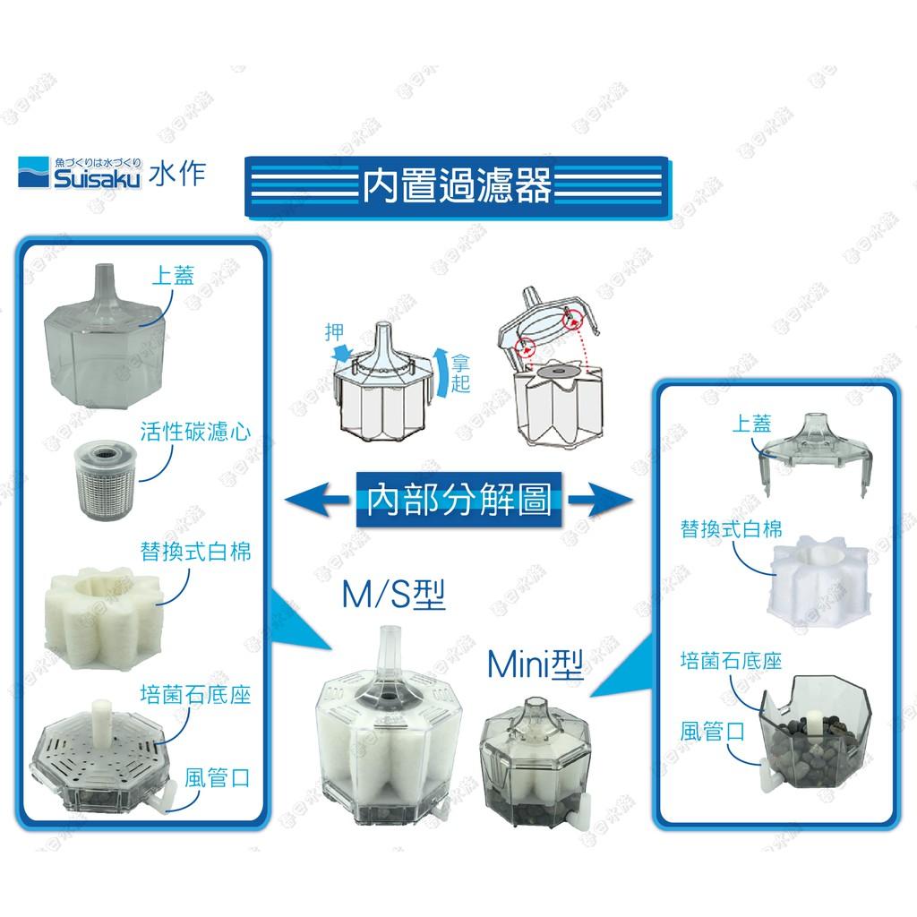 ●套餐組●日本水作-水中過濾器+貝立海打氣機《套餐組合》水妖精(Mini,S,M)+打氣機 吸便器
