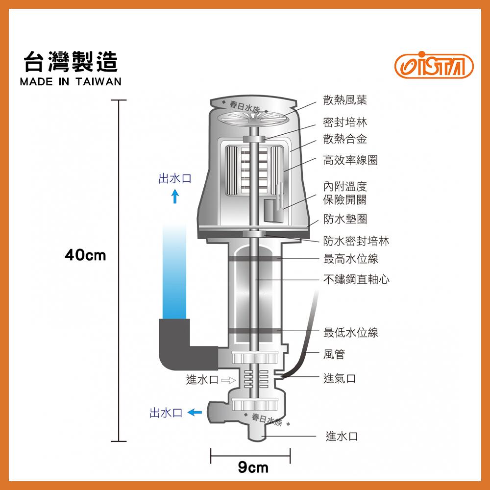 伊士達 雙出水超靜音揚水馬達 I-110(149L/mim) 上部過濾槽 ISTA(揚水馬達)