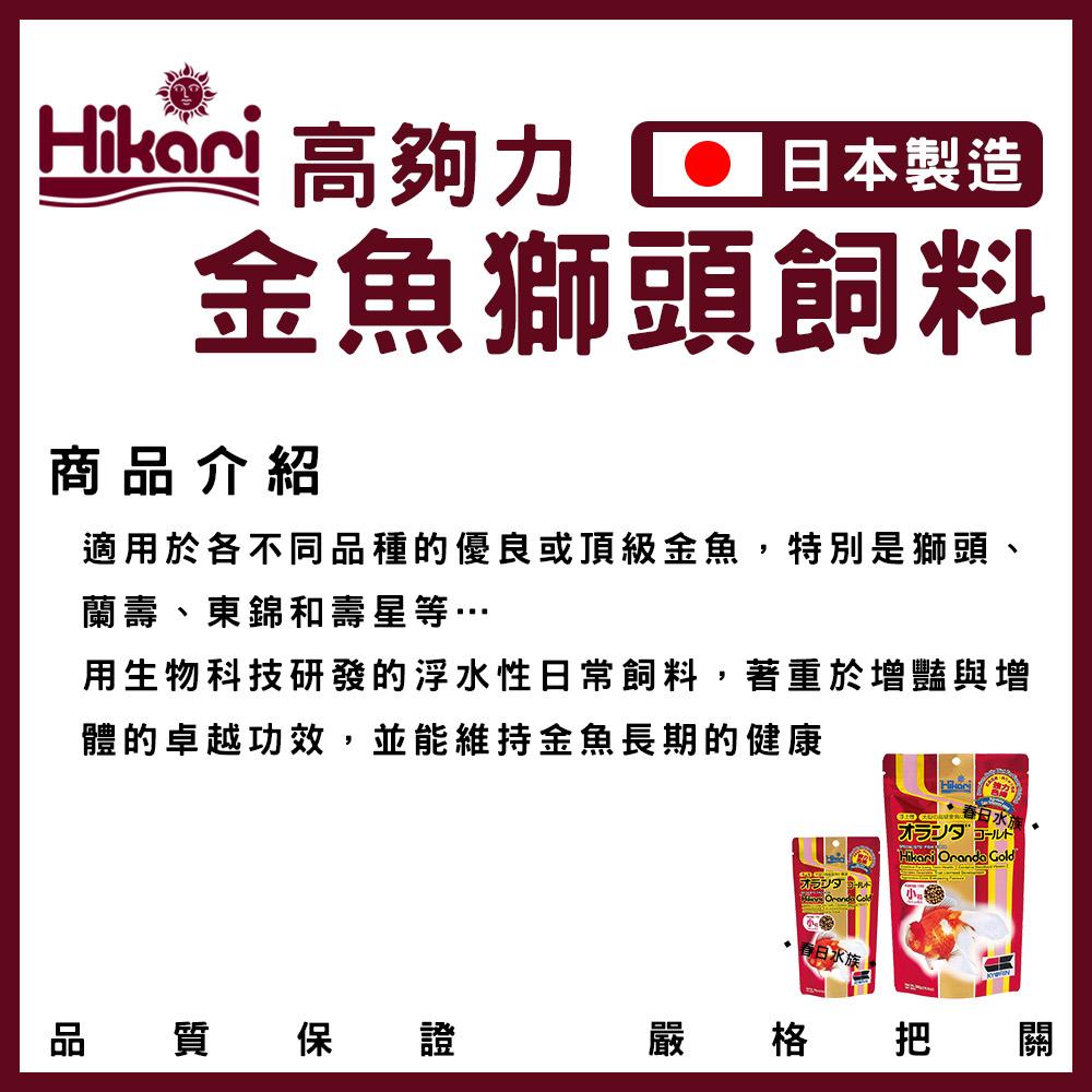 Hikari 高夠力 金魚獅頭飼料 100g 300g 浮水性 獅頭 蘭壽 東錦 壽星 上浮