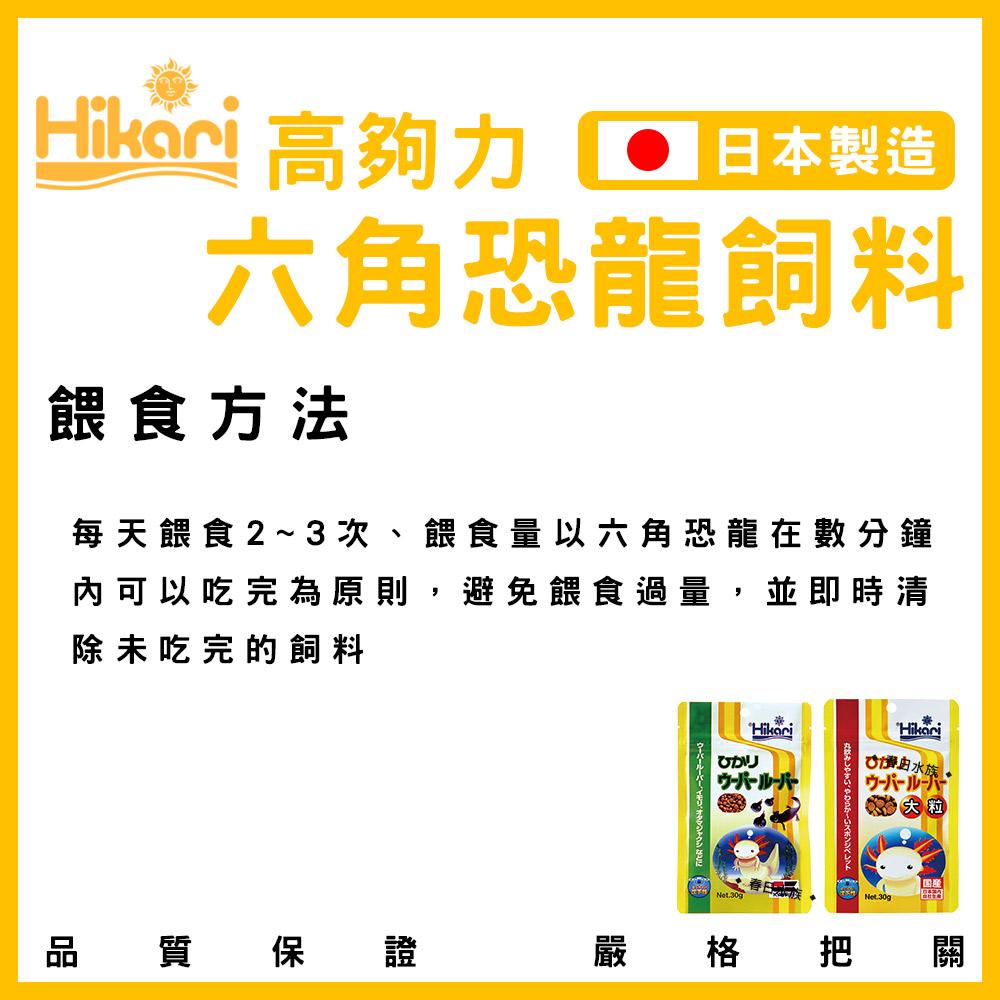 Hikari 高夠力 六角恐龍 飼料 30g (小粒/大粒) 沉水性 日本製造