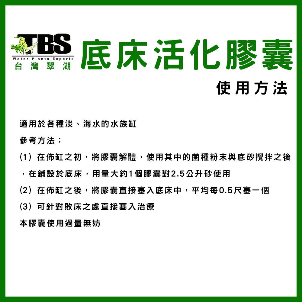 臺灣翠湖 TBS 底床活化菌 膠囊(30粒入) 底床活化菌 液肥 基肥 黑土 水草 肥料 水草硝化菌