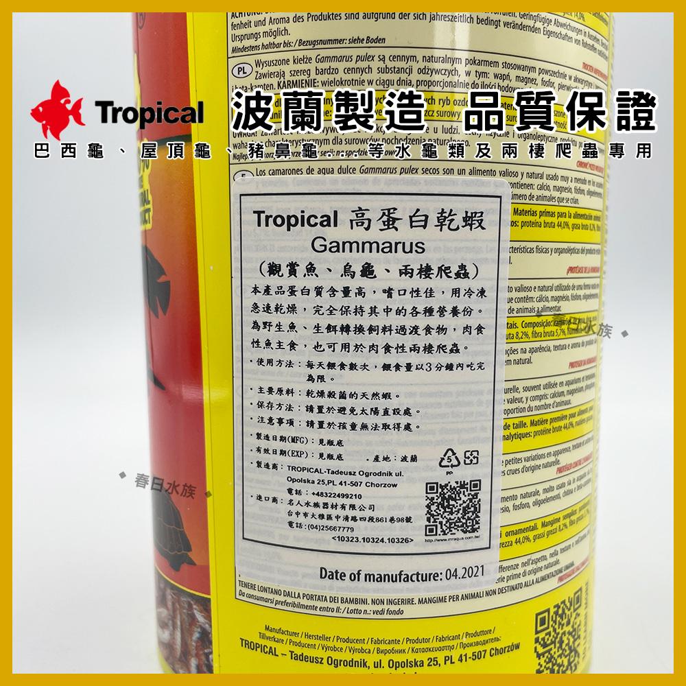 Tropical 高蛋白乾蝦／烏龜成長飼料 烏龜乾蝦 烏龜飼料 乾燥蝦 鈣質 蝦乾 斑龜飼料 德比克