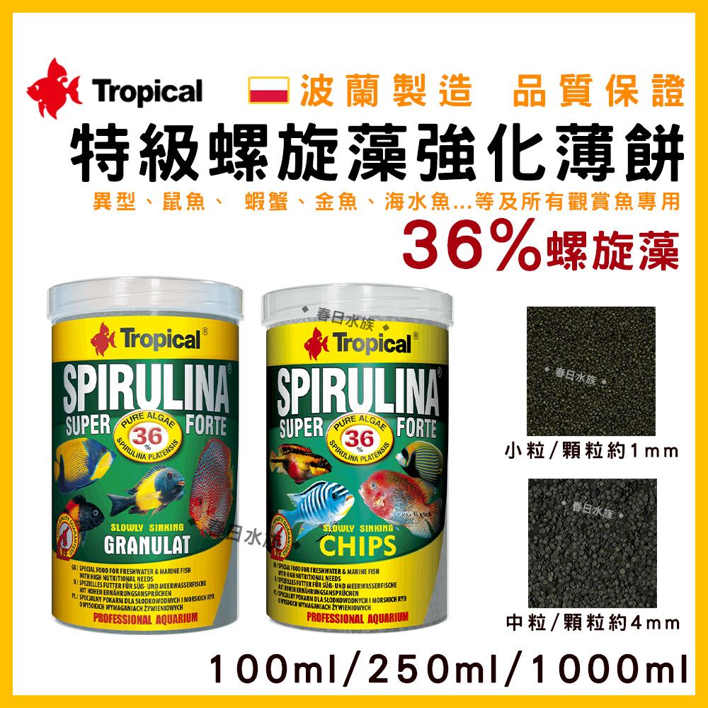 波蘭製造 Tropical 36% 特級螺旋藻強化薄餅 異型飼料 鼠魚飼料 金魚 沉底飼料