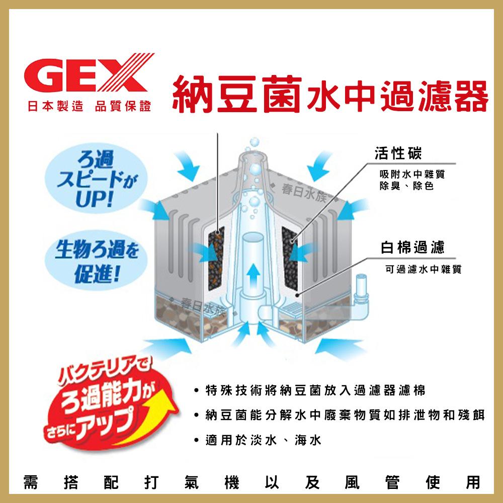 GEX 納豆菌淨水過濾器替換濾材 S / M 水中過濾器 內置過濾器 五味 活性碳 水妖精 納豆菌 硝化菌