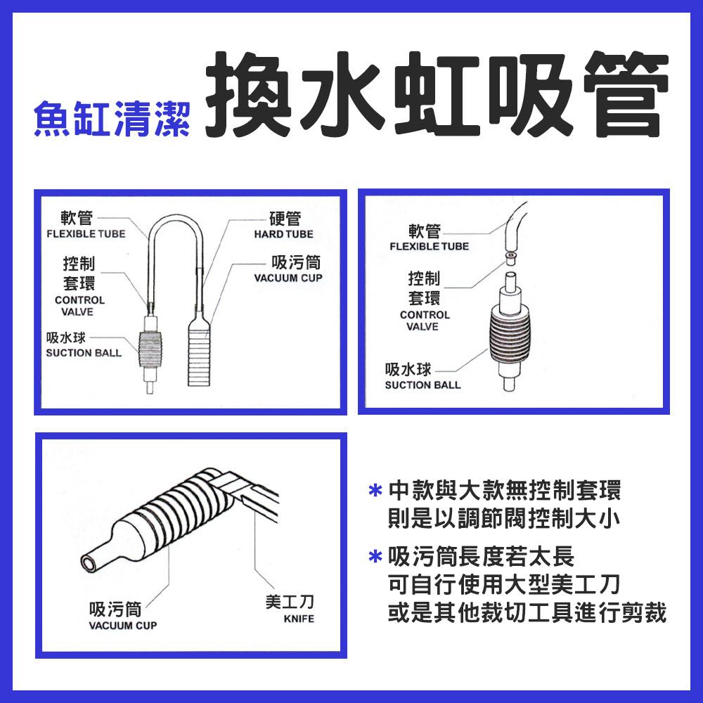 長虹 / 龍騰 換水虹吸管 迷你款 / 中款 / 大款 換水 換水器 魚缸換水 洗砂器 洗底砂 魚缸清潔用具