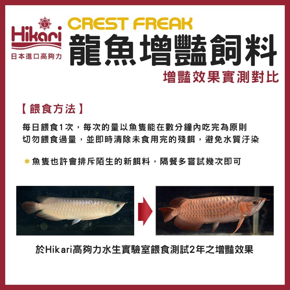 高夠力 CREST FREAK 大型肉食魚飼料 龍魚增豔/肉食底棲飼料 頂級善玉菌系列 CF Hikari