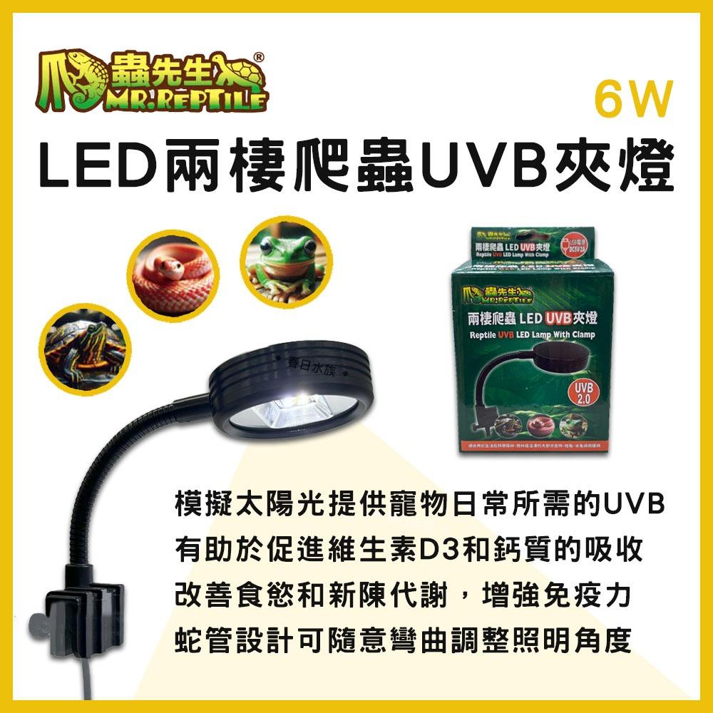 爬蟲先生 兩棲爬蟲LED UVB夾燈 不含豆腐頭 烏龜 爬蟲 UVB曬燈 照燈 曬背燈 MR.Reptile