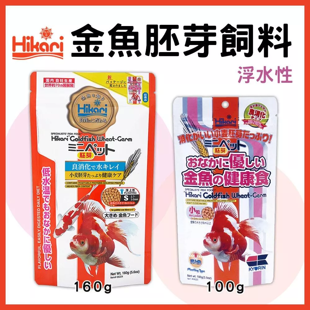 高夠力 金魚胚芽飼料/增豔飼料 100g 浮水性 沉水性 金魚 獅頭 蘭壽 壽星 東錦 飼料 Hikari