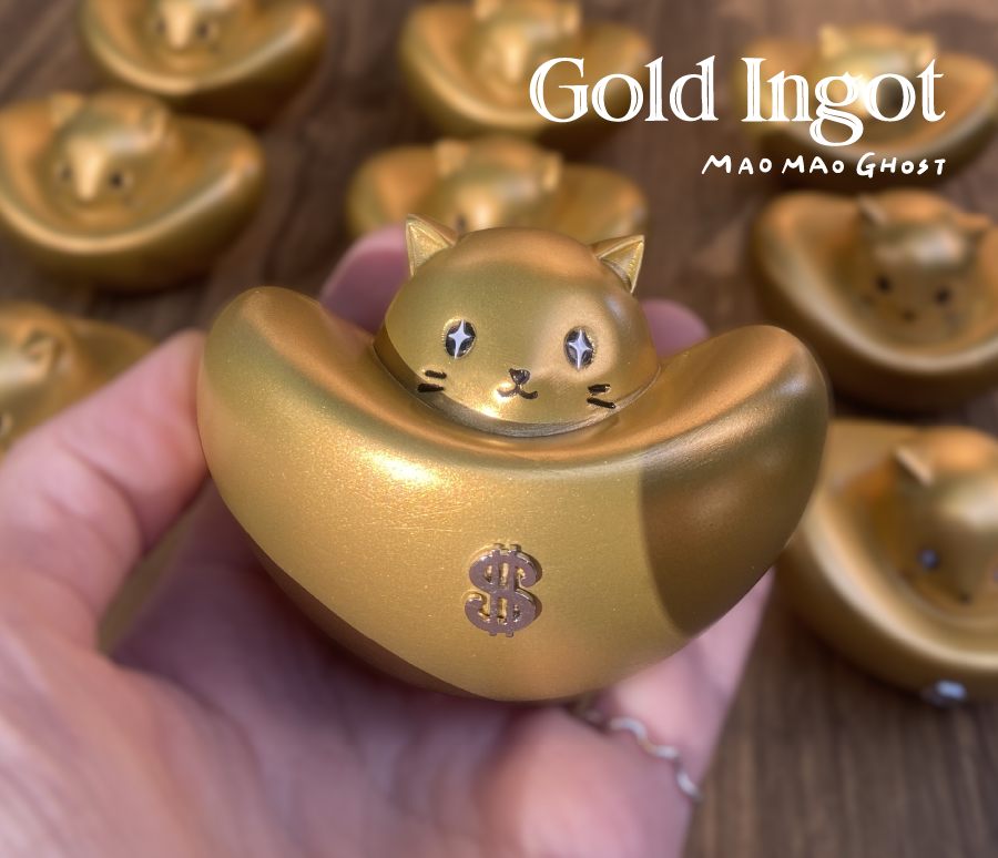 Gold Ingot 發財金貓貓鬼（限量玩具）