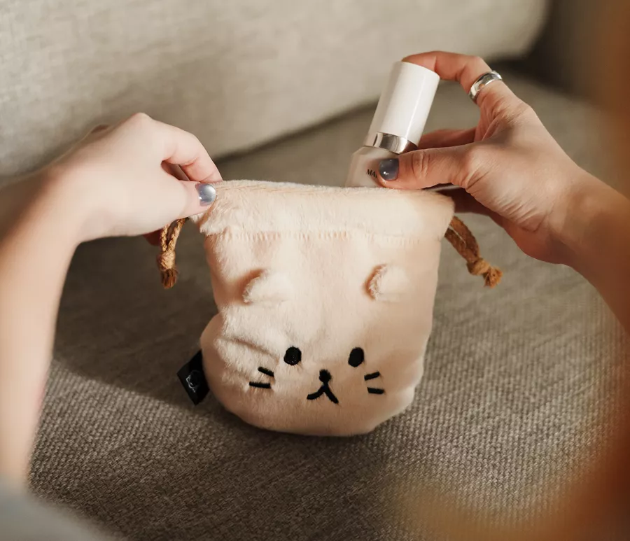 齒の漫畫聯名 換換臉束口袋