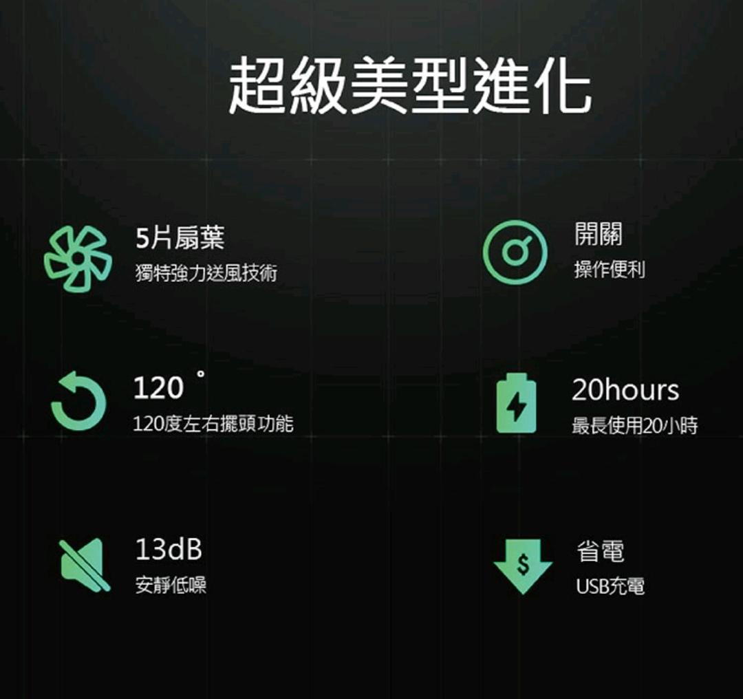 N9-FAN STAND3 USB桌上型擺頭隨行風扇