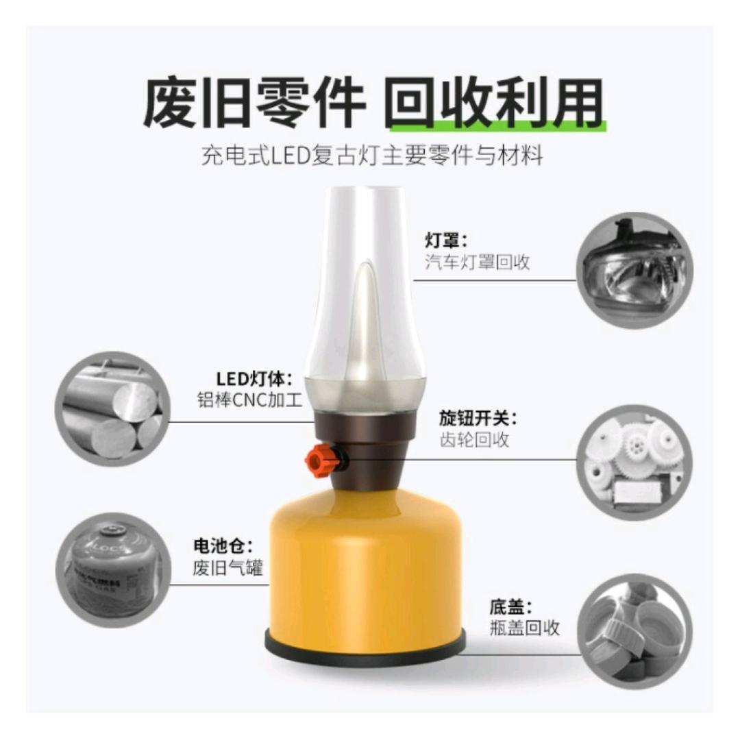SUNREE山力士 LED復古油燈 照明燈 充電式