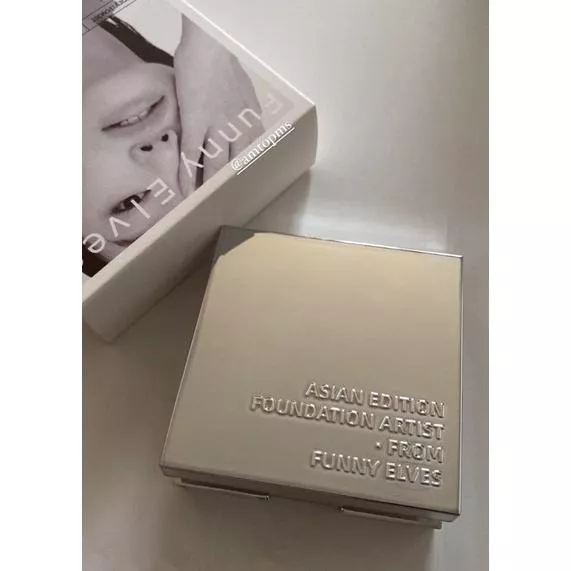 闆娘激推🙇🏻‍♀️Funnyelves方里粉餅｜熱銷破百🔥妝感不厚重、補妝必備一秒磨皮