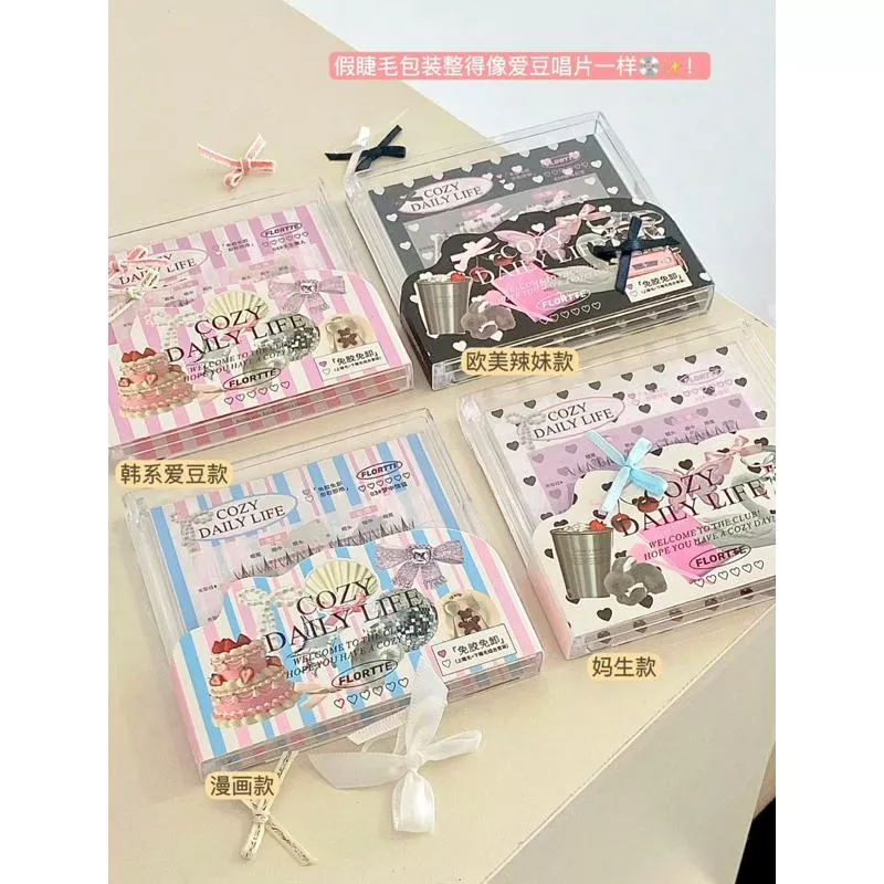 ♡現貨+預購♡ 新款千金系列上架✌🏻懶人愛s！免塗膠水！花洛莉亞免膠假睫毛🐰🐰🧃